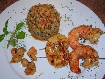 King Prawns (8-15 lbs) am Spieß mit leicht exotischem Reis - Rezept - Bild Nr. 5