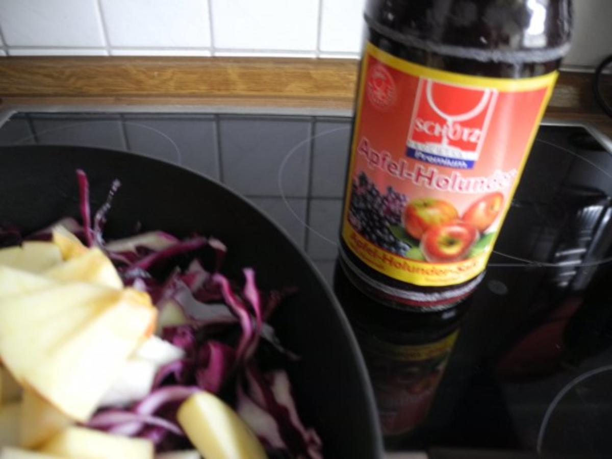 Beilage : Apfel - Holunder - Rotkraut - Rezept - Bild Nr. 5