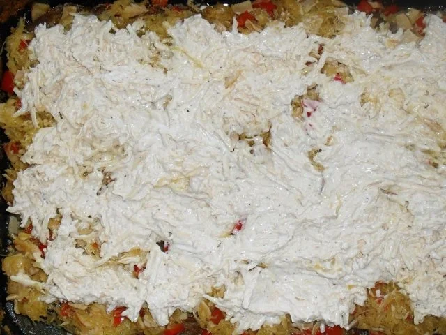 Rezept: Hackfleisch - Sauerkraut - Gratin Bild Nr. 4 Hackfleisch - Sauerkraut - Gratin - Rezept - Bild Nr. 4