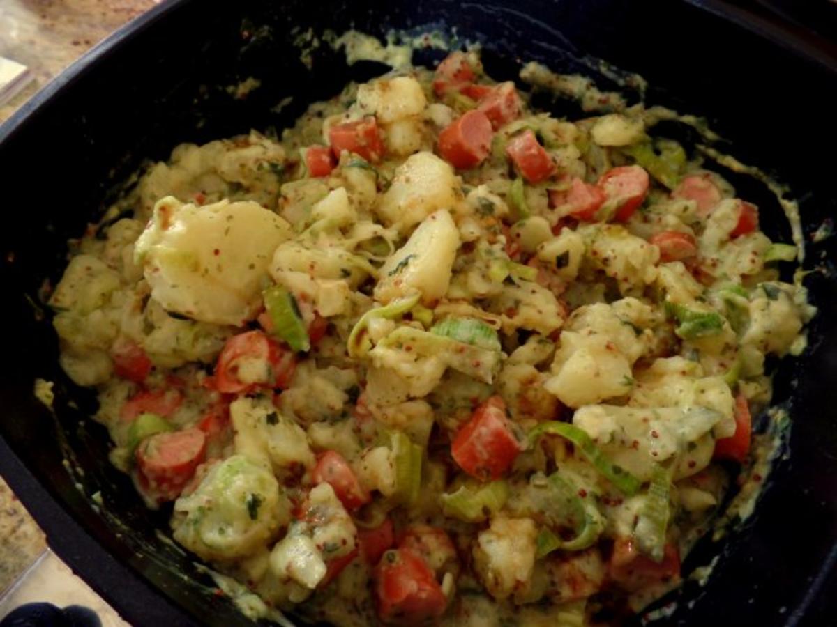 Kartoffel-Würstchen-Béchamel-Gemüse - Rezept