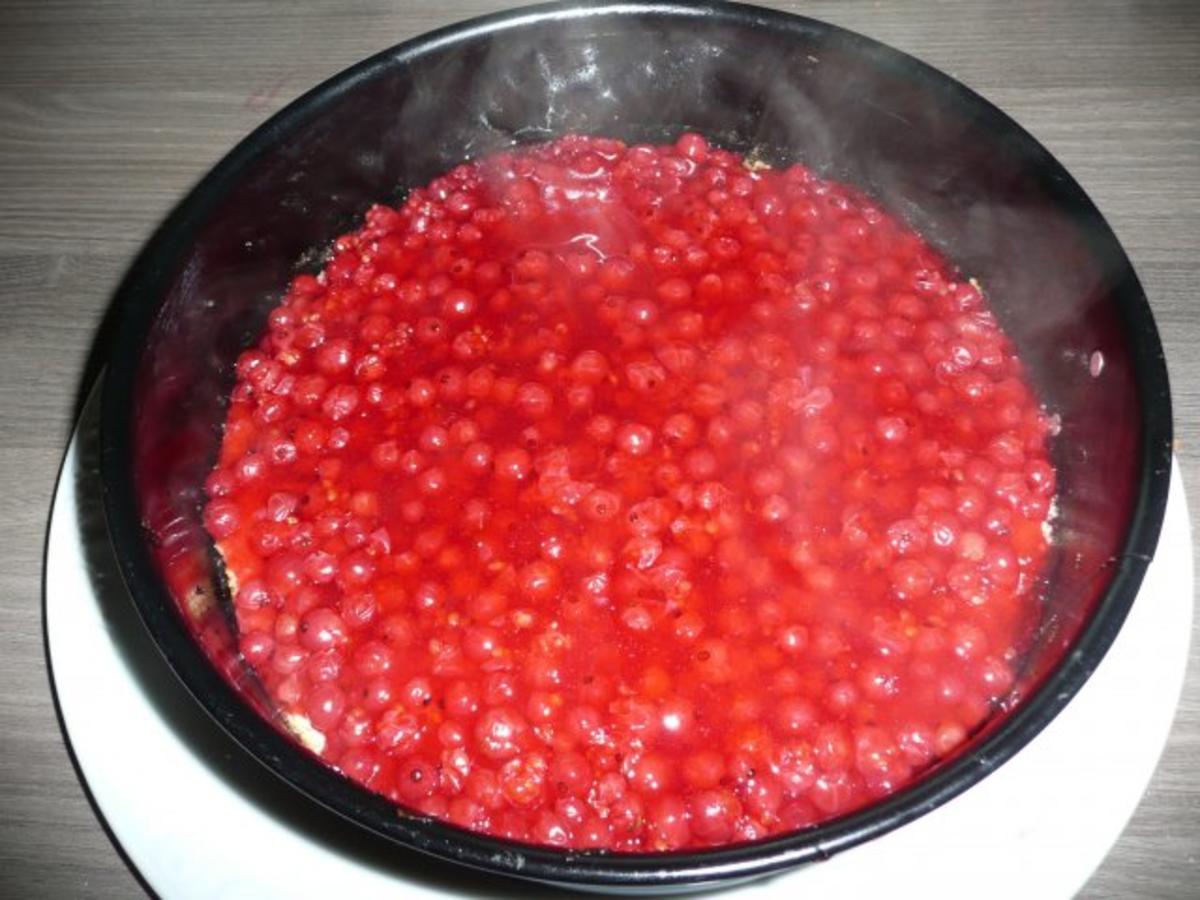 Johannisbeertorte mit Zimt Sahne - einfach - 140 kcal/100g