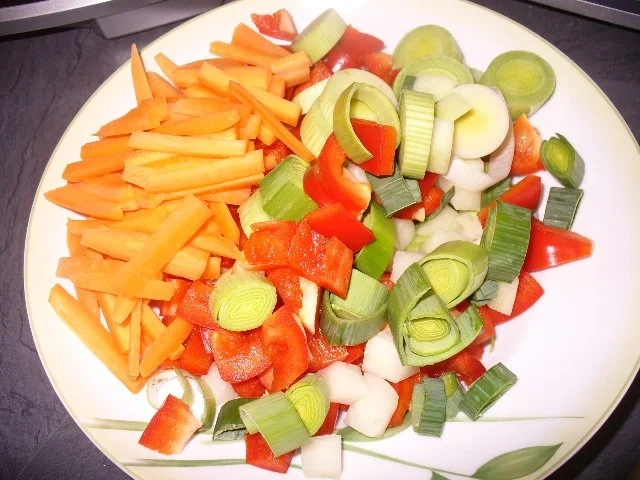 Rezept: Putenbrust mit viel Gemüse an Kartoffelmus Bild Nr. 5 Putenbrust mit viel Gemüse an Kartoffelmus - Rezept - Bild Nr. 5