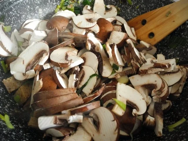 Vegan : Seitan - Curry - Pfanne mit Reis - Rezept - Bild Nr. 4