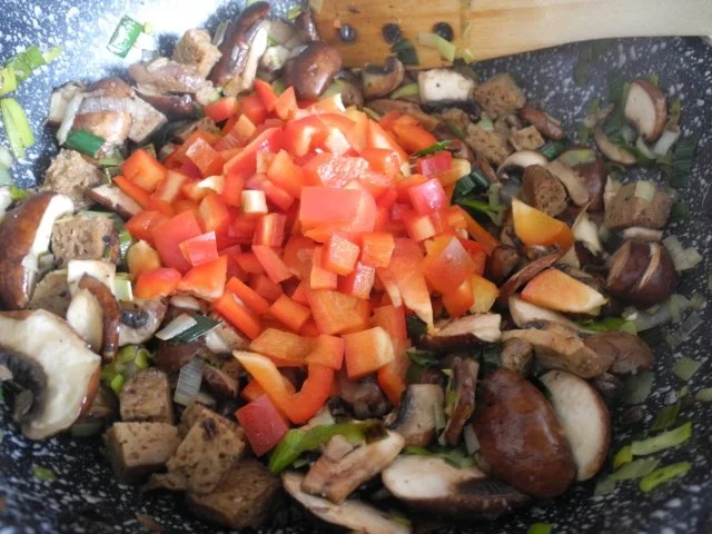 Vegan : Seitan - Curry - Pfanne mit Reis - Rezept - Bild Nr. 5