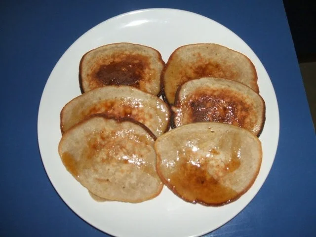 Banana Pan Cake mit Ahornsirup - Rezept