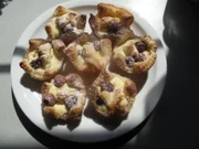 Blätterteigblüten mit Quarkfüllung - Rezept