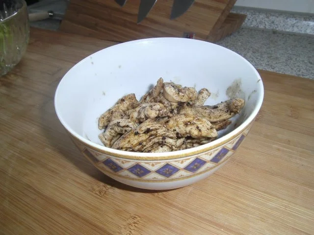 Salatplatte mit Hähnchenstreifen - Rezept - Bild Nr. 5