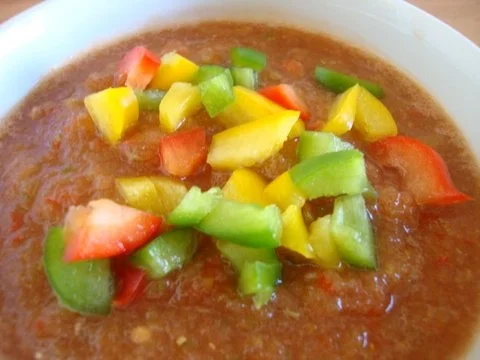 Rezept: geeiste Gemüsesuppe mit Pepp geeiste Gemüsesuppe mit Pepp - Rezept