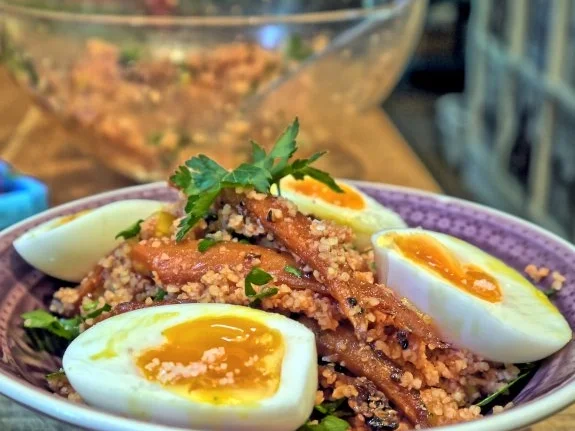 Rezept: Bulgursalat mit Koriander-Möhren und Ei Bild Nr. 15 Bulgursalat mit Koriander-Möhren und Ei - Rezept - Bild Nr. 15