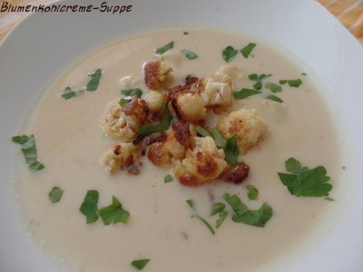 Blumenkohlcreme -Suppe - Rezept