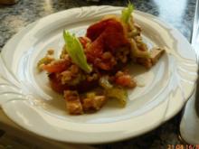 Salat von weißen Bohnen mit Thunfisch und Serranoschinkenchips - Rezept