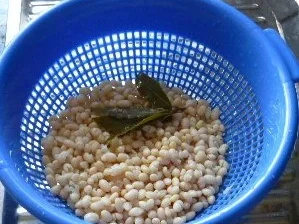 Salat von weißen Bohnen mit Thunfisch und Serranoschinkenchips - Rezept - Bild Nr. 2