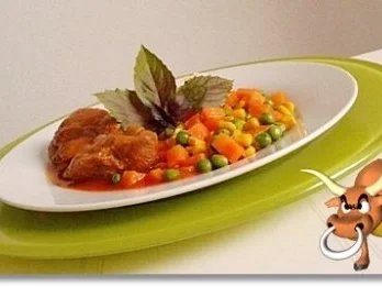 Rinderbeinscheibe mit Gemüse und Stampfkartoffeln - Rezept