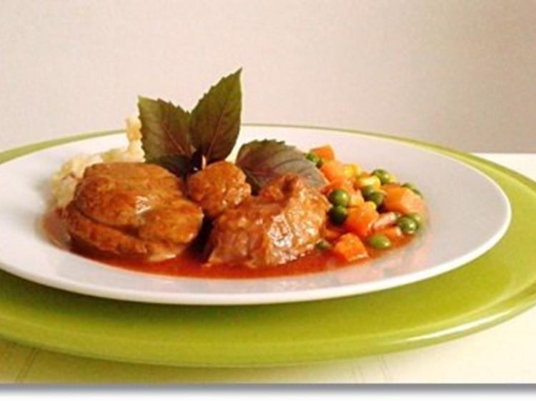 Rinderbeinscheibe mit Gemüse und Stampfkartoffeln - einfach - von ...