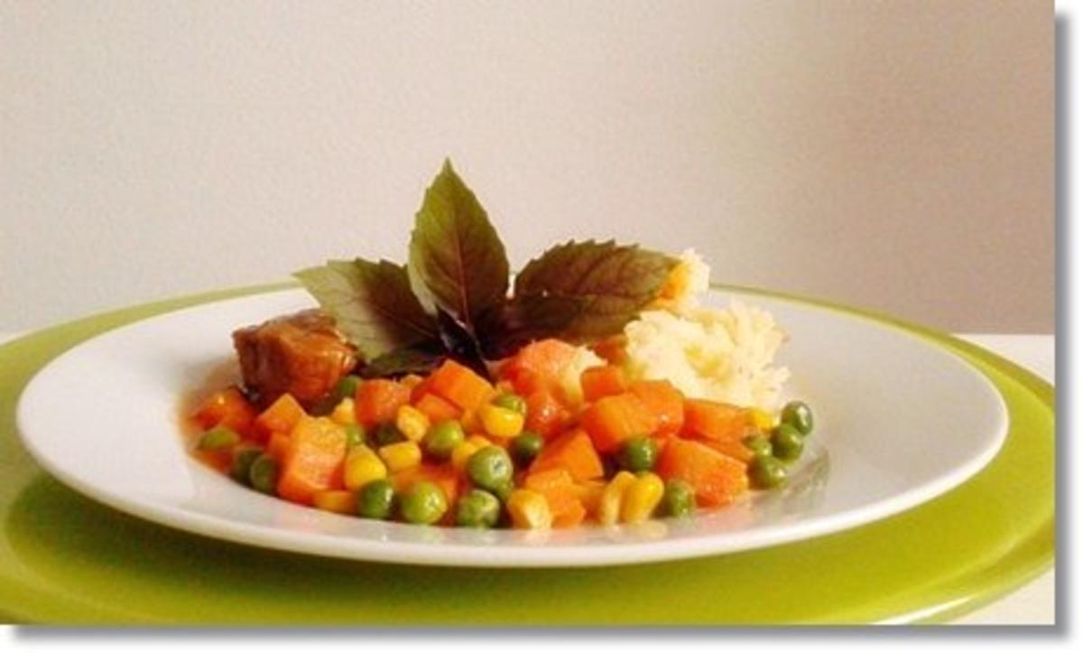 Rinderbeinscheibe mit Gemüse und Stampfkartoffeln - Rezept - Bild Nr. 14