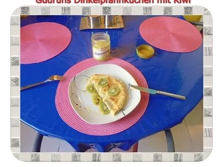 Rezept: Kuchen: Kiwi-Pfannkuchen mit Dinkelmehl Bild Nr. 15 Kuchen: Kiwi-Pfannkuchen mit Dinkelmehl - Rezept - Bild Nr. 15