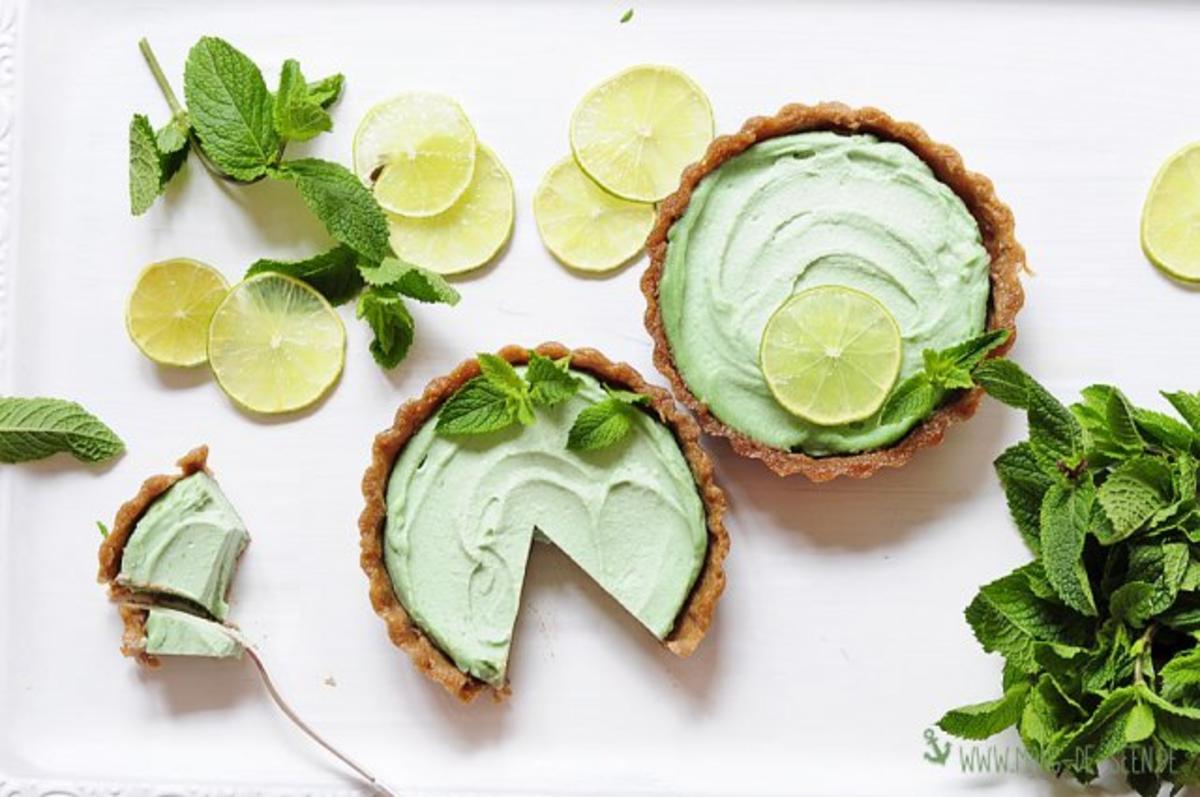 Veganer Limetten-Minz-Cheesecake - Rezept - Bild Nr. 2