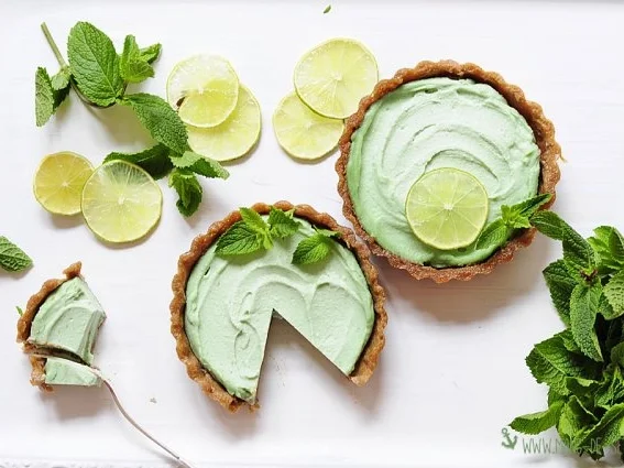Veganer Limetten-Minz-Cheesecake - Rezept - Bild Nr. 2