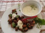 Champignonpfanne mit Aioli - Rezept