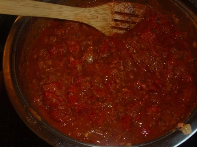 Pasta mit resten von der Gefūllten Paprikaschote - Rezept - Bild Nr. 3