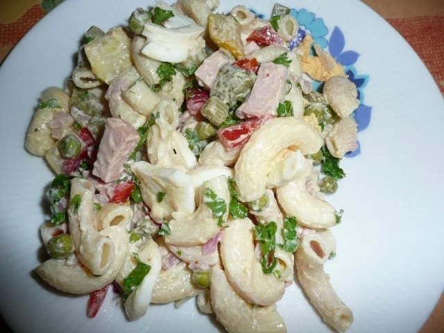 Nudelsalat extraleicht zum Grillen ! - Rezept