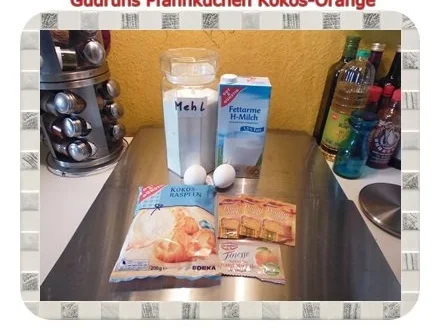 Kuchen: Pfannkuchen Kokos-Orange - Rezept - Bild Nr. 2