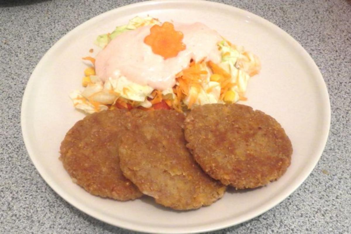 Kochen: Rote-Linsen-Puffer mit Salat - Rezept - Bild Nr. 5