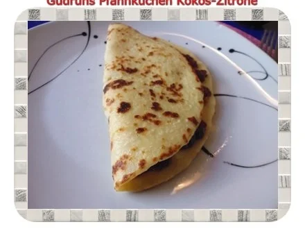 Kuchen: Pfannkuchen Kokos-Zitrone - Rezept