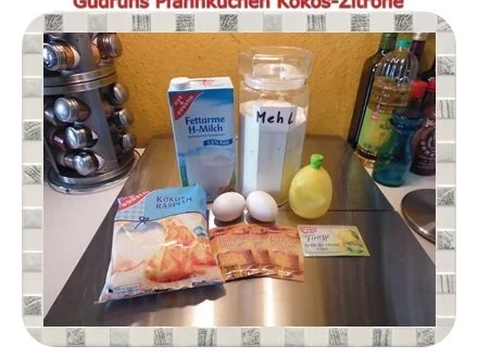 Kuchen: Pfannkuchen Kokos-Zitrone - Rezept - Bild Nr. 2