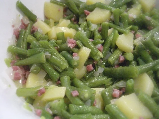 Kartoffel-Bohnensalat - Rezept