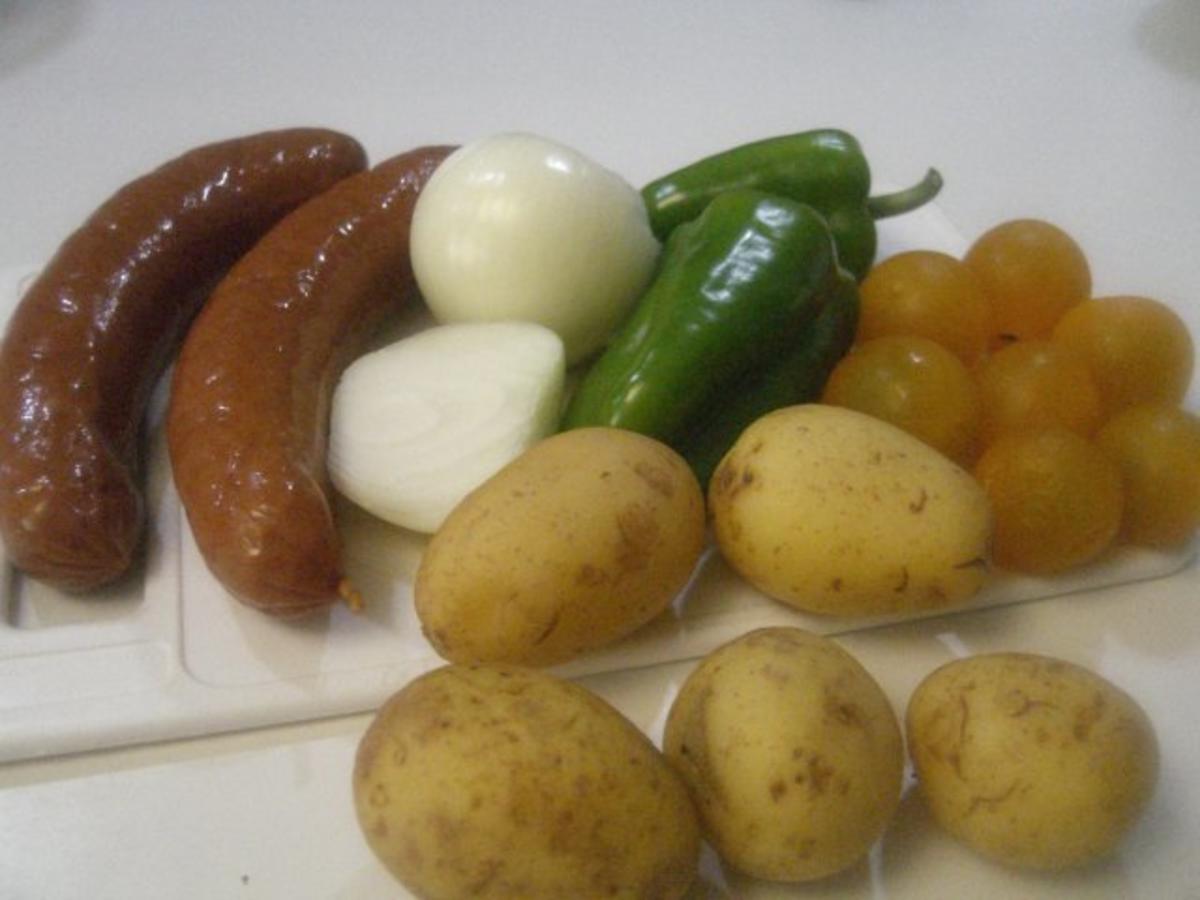 Bockwurst-Kartoffel-Schaschlik - Rezept - Bild Nr. 4