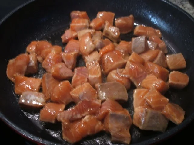 Fisch: Lachsragout mit frischen Pfifferlingen - Rezept - Bild Nr. 9