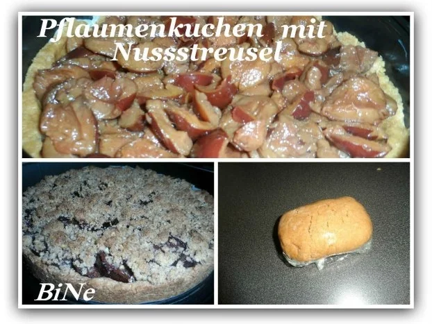 BiNe` S PFLAUMENKUCHEN MIT NUSSSTREUSEL - Rezept