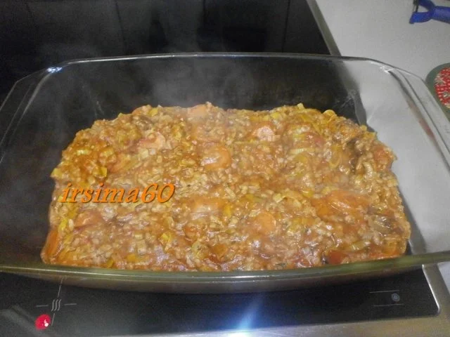 Rezept: Bunter Reisauflauf mit Hackbällchen Bild Nr. 7 Bunter Reisauflauf mit Hackbällchen - Rezept - Bild Nr. 7