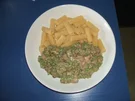 Ersnuss-Erbsenpasta - Rezept
