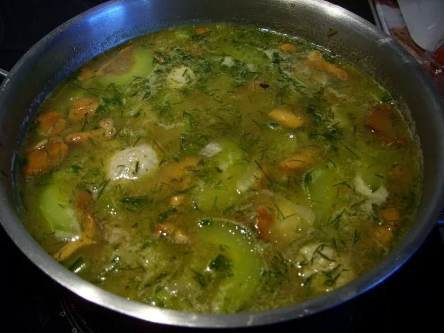 Gurkentopf mit Pfifferlingen - Rezept