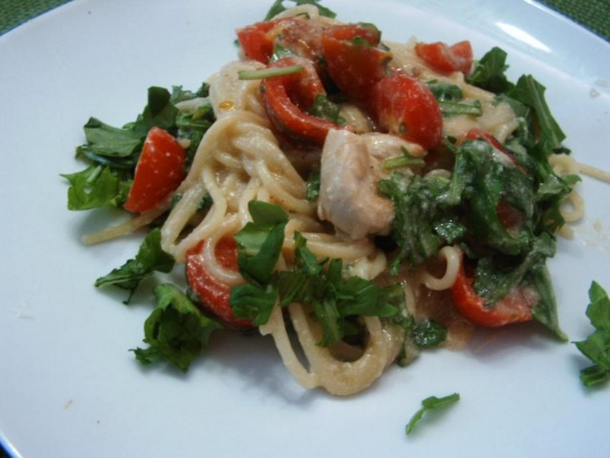 Rucola Spaghetti - schnell &amp; einfach - von wastel