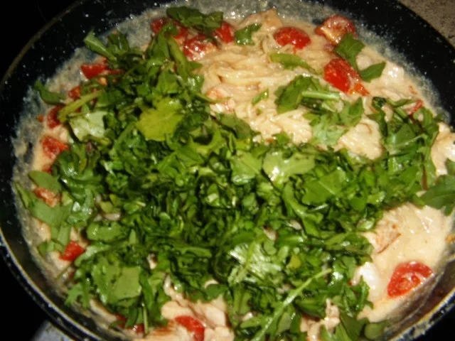 Rezept: Rucola-Spaghetti Bild Nr. 7 Rucola-Spaghetti - Rezept - Bild Nr. 7