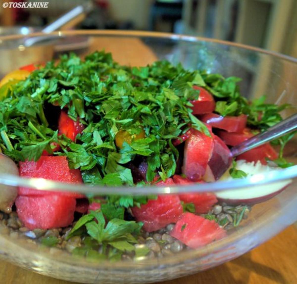 Sommerlich-fruchtiger Puy-Linsen-Salat - Rezept - Bild Nr. 9