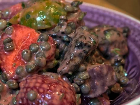 Sommerlich-fruchtiger Puy-Linsen-Salat - Rezept