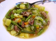 Grüne Bohnensuppe mit Ochsenschwanz ... - Rezept