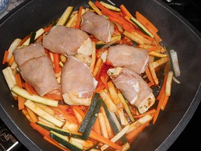 Rezept: Putenfilet im Schinkenmantel>> Bild Nr. 6 Putenfilet im Schinkenmantel>> - Rezept - Bild Nr. 6