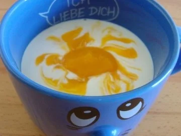 Topfenrahmsüppchen mit Mangospiegel - Rezept