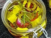 Schafskäse eingelegt - Rezept