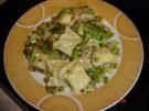 Maultaschensalat grün-weiß - Rezept