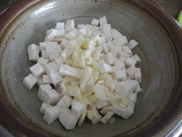 Salat : Ziegenkäse-Salat mit Basilikum und Leinöl - Rezept - Bild Nr. 4