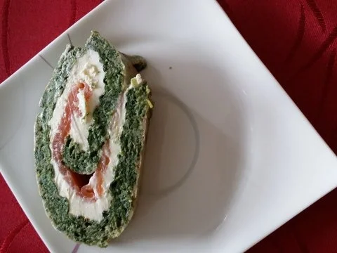 Lachs-Spinat-Rolle - Rezept