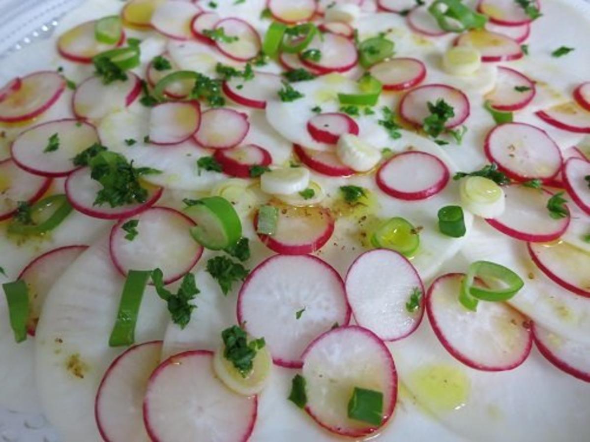 Mairübchen-Carpaccio - Rezept mit Bild - kochbar.de