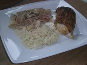 Hähnchenbrust mit Haut und Knochen - Rezept