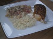 Hähnchenbrust mit Haut und Knochen - Rezept